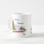 Mug Happy & Merry Chrismukkah Fun Interfaith Holiday (Devant gauche)
