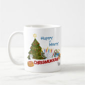 Mug Happy & Merry Chrismukkah Fun Interfaith Holiday (Gauche)