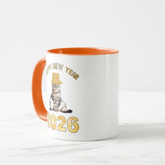 Mug Happy Mew Year 2026 (Devant gauche)