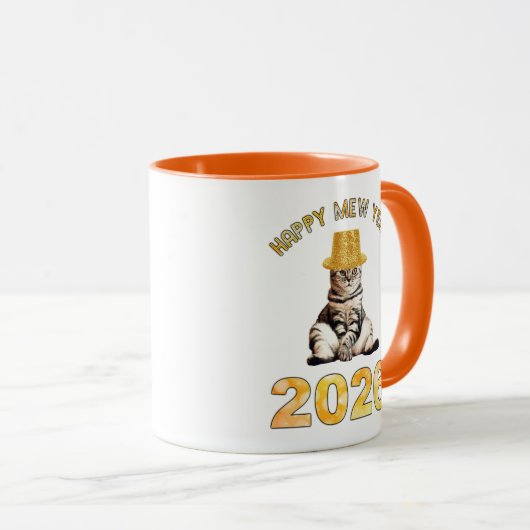 Mug Happy Mew Year 2026 (Devant droit)