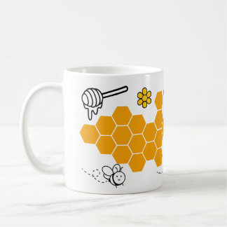Mug Happy mignon peigne d'abeille amusant Motif de mie