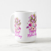 Mug Happy Mother day Flower bouquet (Devant gauche)