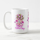 Mug Happy Mother day Flower bouquet (Gauche)