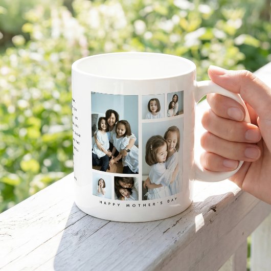 Mug 'Happy Mother's Day' 6 Photo Collage Gift