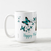 Mug Happy Mother's Day Butterfly Cute Photo  (Gauche)