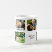 Mug Happy Mothers Day love you mom photo collage white (Centre)
