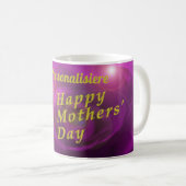 Mug happy mothers purple, and gold personalis (Devant droit)