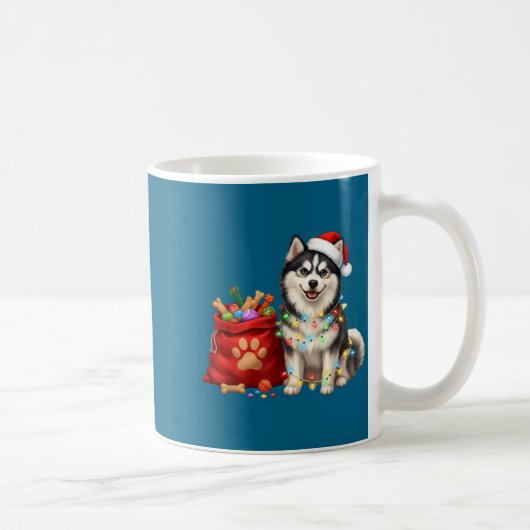 Mug Happy Msky Christmas Lights Dog Mom Msky (Droite)