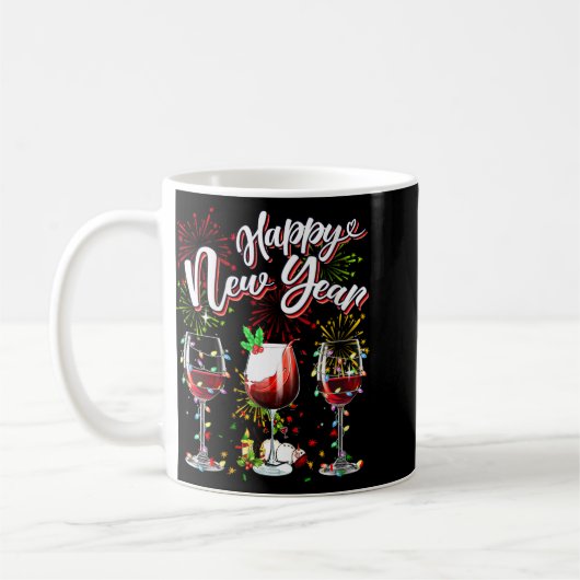 Mug Happy New Year 2024 New Years Eve Fireworks Gles O (Gauche)