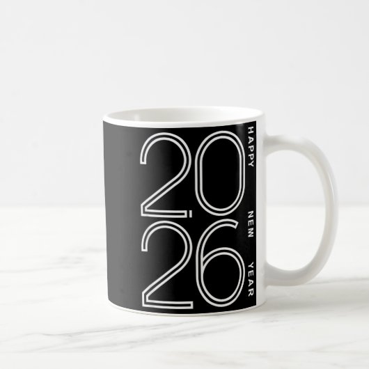 Mug Happy New Year 2026 Celebration Eve Party Men Wome (Droite)