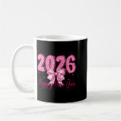 Mug Happy New Year 2026 Coquette Bow New Years Eve Par (Gauche)