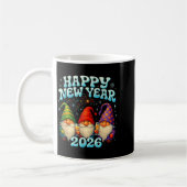 Mug Happy New Year 2026 Cute Gnome Party Gift  (Gauche)