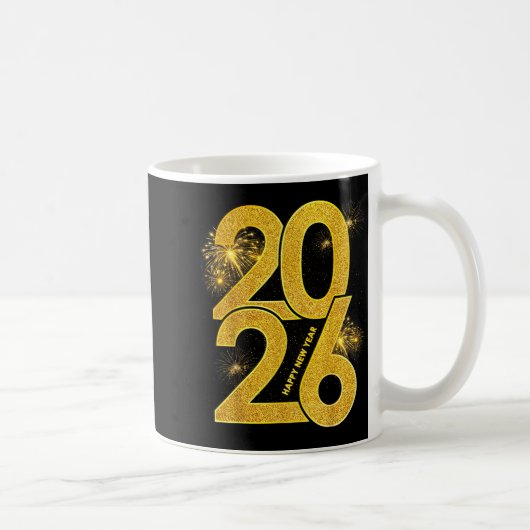 Mug Happy New Year 2026 Firework Family Matching Men W (Droite)