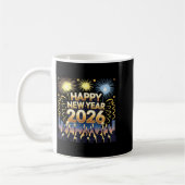 Mug Happy New Year 2026 Fireworks Party Celebration  (Gauche)