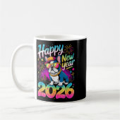 Mug Happy New Year 2026 French Bulldog Fireworks Party (Gauche)