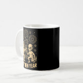 Mug Happy New Year 2026 Funny Bigfoot And Alien Lovers (Devant gauche)