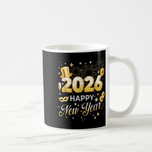 Mug Happy New Year 2026 Funny New Years Eve Party Men (Droite)