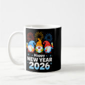 Mug Happy New Year 2026 Gnome With Fireworks And Champ (Gauche)