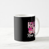 Mug Happy New Year 2026 Nk Coquette Bow Disco Ball Fir (Devant droit)