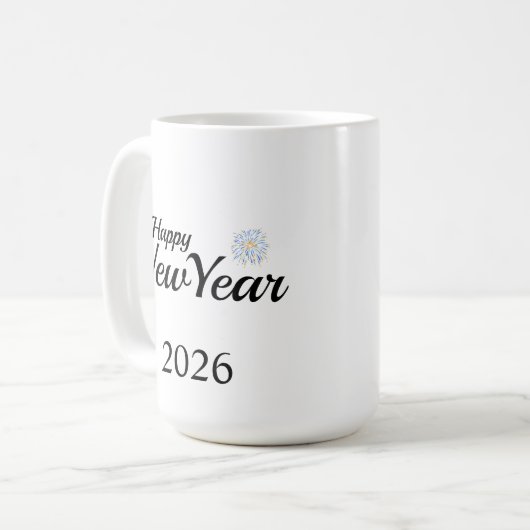 Mug Happy New Year Custom Present (Devant gauche)