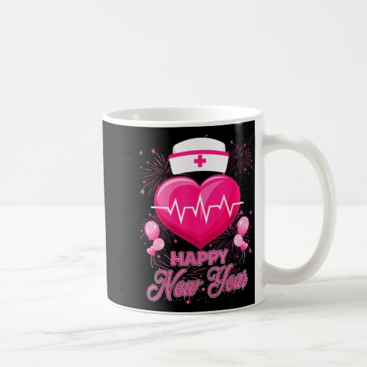 Mug Happy New Year Nurses Heartbeat New Years Eve Part (Droite)