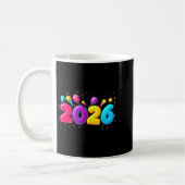 Mug Happy New Year Party 2026 Ballon Family Matching M (Gauche)