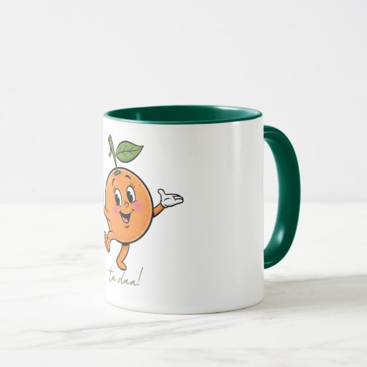 Mug Happy Orange Ta Daa (Devant droit)