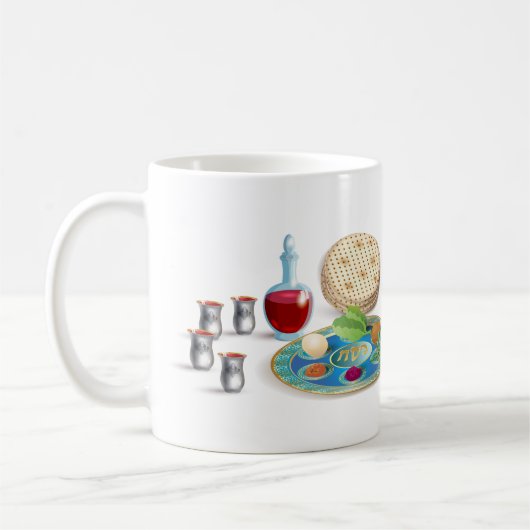 Mug Happy Passover Holiday Pesach Seder (Gauche)