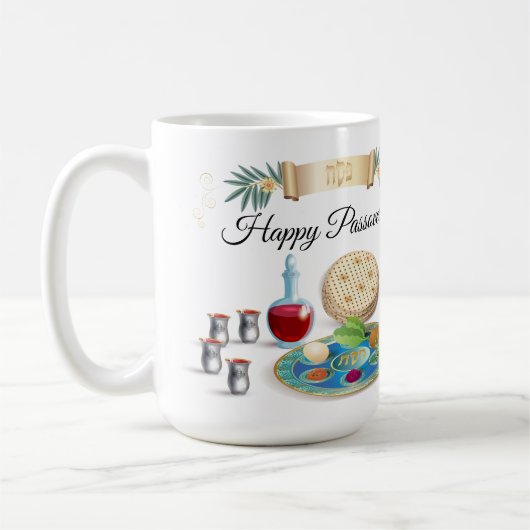 Mug Happy Passover Spring Sesach Seder (Gauche)