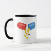 Mug Happy Pill : Emoticons positifs (Gauche)