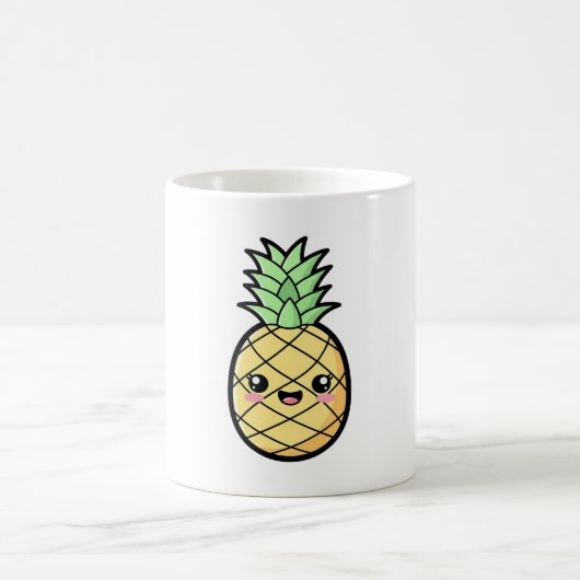 Mug Happy Pineapple – Cute Kawaii Illustration (Centre)