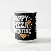Mug Happy Pizza Valentine Funny Pizza Love Design (Devant gauche)