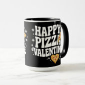 Mug Happy Pizza Valentine Funny Pizza Love Design (Devant droit)