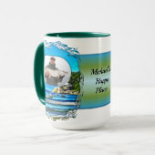 Mug Happy Place Mismaloya Bateaux de pêche 0346 (Devant gauche)