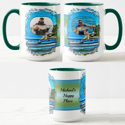 Mug Happy Place Mismaloya Bateaux de pêche 0346