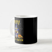 Mug Happy Pug-O-Ween Drôle de chien Pug Halloween (Devant gauche)