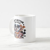 Mug Happy Puppy Squad – Collection pour amateurs de ch (Devant gauche)