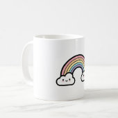 Mug Happy Rainbow – Cute Kawaii Illustration (Devant gauche)