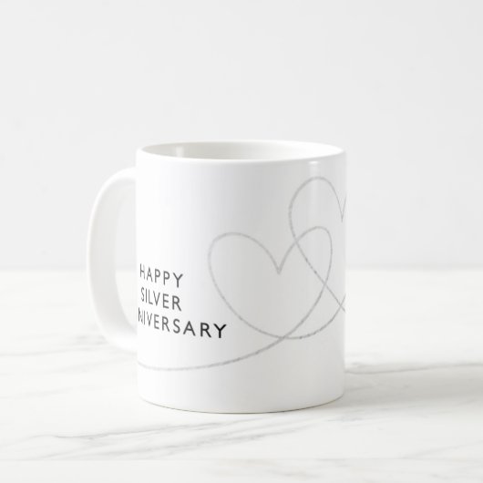 Mug Happy Silver Anniversary (Devant gauche)