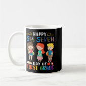 Mug Happy Six Seven Day Of First Grade Student Back To (Gauche)
