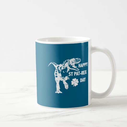 Mug Happy St. Pat-rex Day Funny T-rex Dinosaur St Patr (Droite)