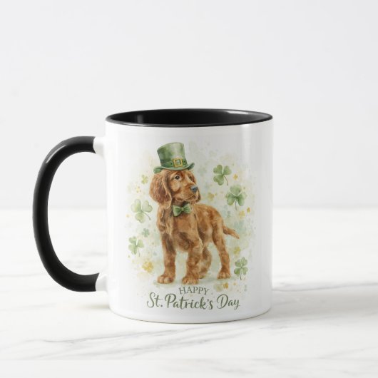 Mug Happy St. Patrick’s Day Irish Setter  (Gauche)