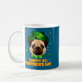 Mug Happy St Patricks Pugtricks Day Irish Pug Leprecha (Gauche)