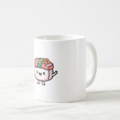 Mug Happy Sushi Slice – Cute Kawaii Illustration (Devant droit)