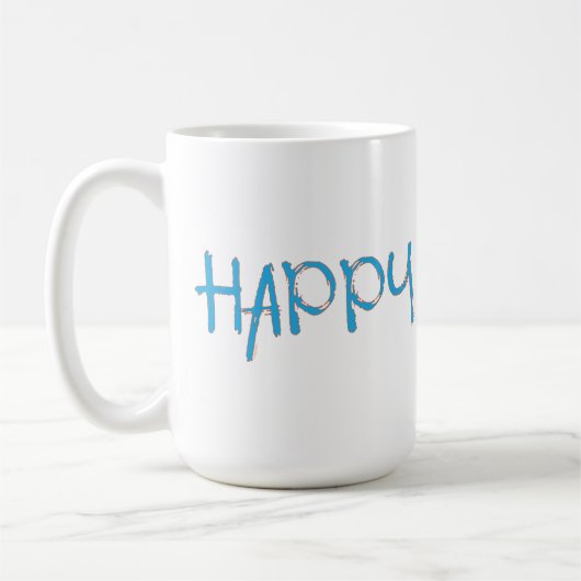 Mug HAPPY Tee - Graphisme coloré | Cool (Gauche)