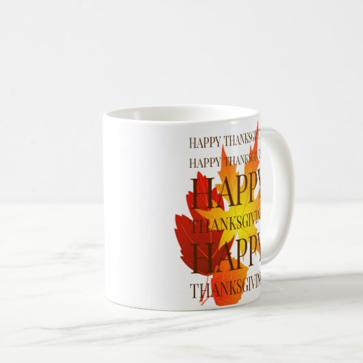 Mug Happy Thanksgiving (Devant droit)