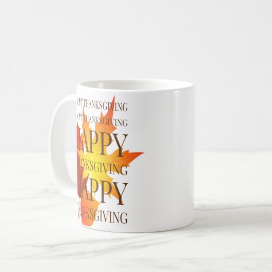 Mug Happy Thanksgiving (Devant gauche)