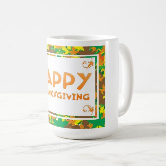 Mug Happy Thanksgiving (Devant droit)