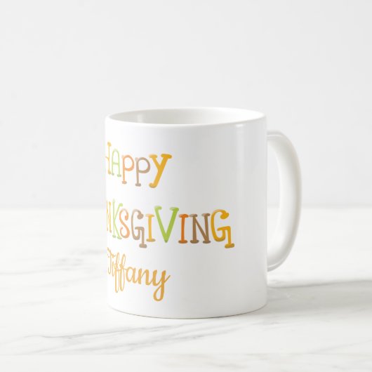 Mug Happy Thanksgiving (Devant droit)