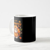 Mug Happy Thanksgiving Cat Turkey Day Autumn Fall Men  (Devant gauche)